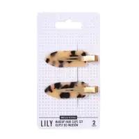 SISTER YOUNG Spinki do włosów LILY - LIGHT LEOPARD PRINT - 2 sztuki