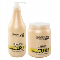 STAPIZ Zestaw do włosów kręconych WAVES&CURLS 2x1000ml