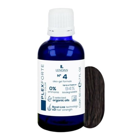 LENDAN Farba do włosów BOND COLOR Plex Forte 4 Średni brąz - 50ml