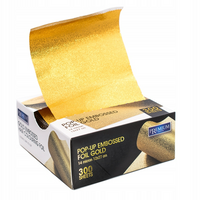 XANITALIA PREMIUM Folia fryzjerska aluminiowa w paskach POP-UP GOLD - 300 sztuk