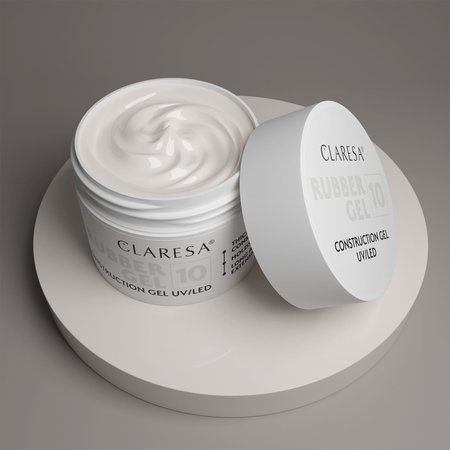 CLARESA Żel budujący do paznokci RUBBER GEL 10 - 12g - MAŁY