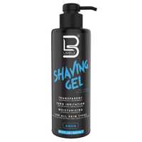 L3VEL3 Żel do golenia Shaving Gel AQUA - 500ml - Niebieski