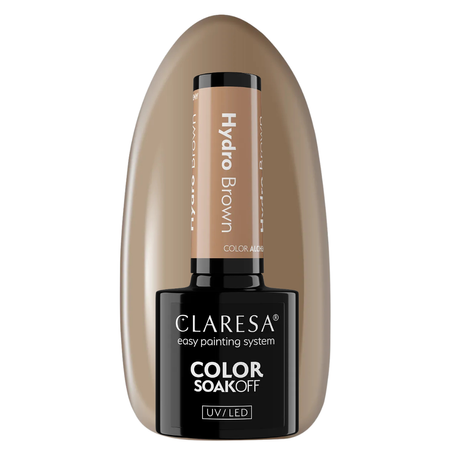 CLARESA Lakier hybrydowy HYDRO BROWN - 5g