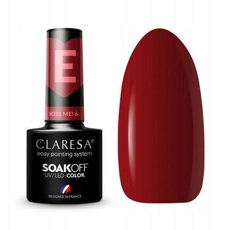 CLARESA Lakier hybrydowy KISS ME 6 - 5g
