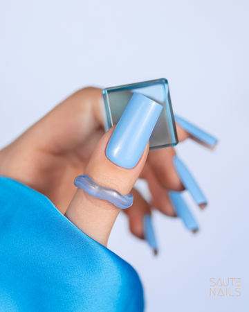 SAUTE NAILS Lakier hybrydowy S294 MISTY BLUE - 8ml