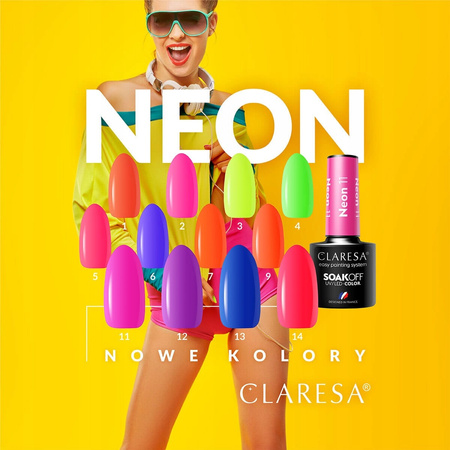 CLARESA Lakier hybrydowy NEON 11 - 5g