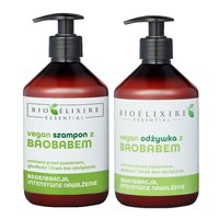 BIOELIXIRE Zestaw do włosów zniszczonych BAOBAB - 2x500ml