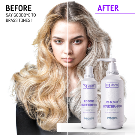 IMMORTAL Szampon do włosów blond RE-BOND SILVER - 250ml