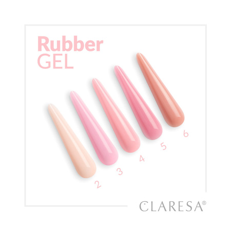 CLARESA Żel budujący do paznokci RUBBER GEL 1 - 45g