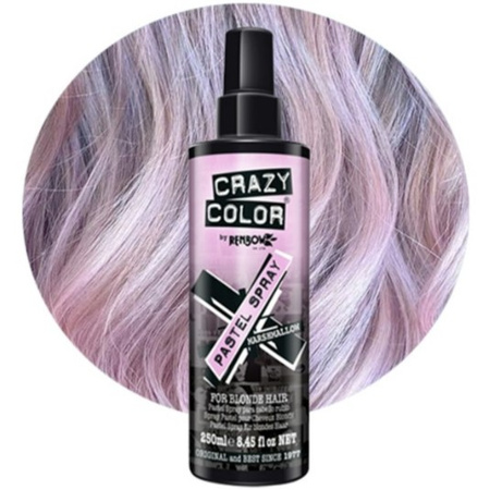 CRAZY COLOR Koloryzujący spray do włosów PASTEL SPRAY MARSHMALLOW - 250ml