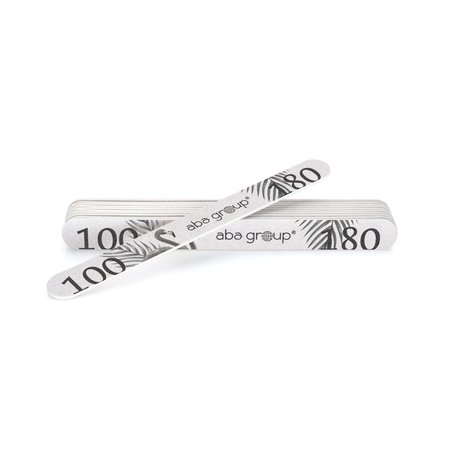 ABA GROUP Pilniki do paznokci PROSTY 100/180 Standard - 25 sztuk