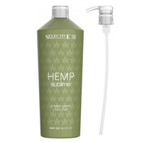 SELECTIVE Odżywka do włosów zniszczonych HEMP SUBLIME - 1000ml + POMPKA