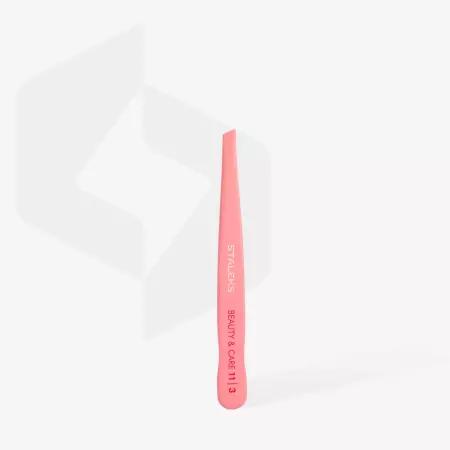 STALEKS Pęseta do brwi Różowa BEAUTY & CARE 11 | 3 - TBC-11/3