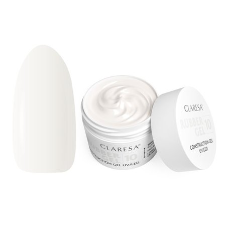 CLARESA Żel budujący do paznokci RUBBER GEL 10 - 12g - MAŁY