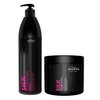 JOANNA Zestaw wygładzający do włosów SILK 1000ml + 500g