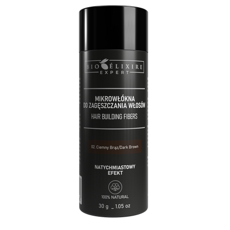 BIOELIXIRE Mikrowłókna do zagęszczania włosów - Ciemny brąz/Dark Brown - 30g