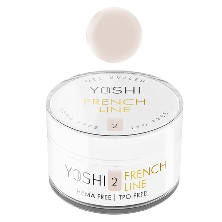 YOSHI Żel budujący samopoziomujący French Line No 2 - 50ml - DUŻY