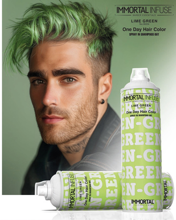 IMMORTAL Spray koloryzujący do włosów One Day Hair Color - LIME GREEN - 200ml