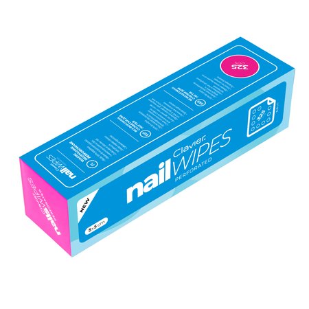 CLAVIER Waciki bezpyłowe perforowane do paznokci Nail Wipes 5x5 cm – 325 sztuk