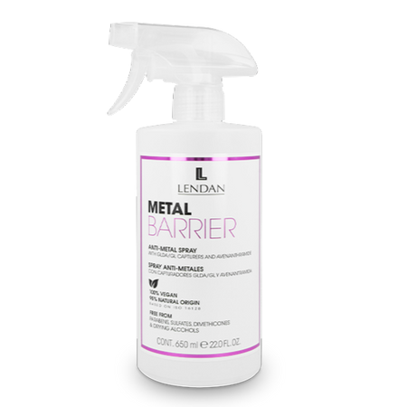 LENDAN Spray ochronny i oczyszczający do włosów METAL BARRIER - 650ml