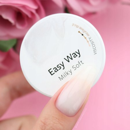 PB NAILS Żel budujący Easy Way - Milky Soft - 15g