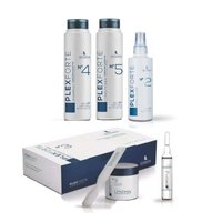 Zestaw LENDAN do włosów zniszczonych Szampon + Odżywka + Spray PLEX - 2x300ml + 200ml + Ampułki