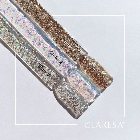 CLARESA Lakier hybrydowy GLITTER 1 - 5g