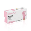 CLARA Rękawiczki nitrylowe jednorazowe RÓŻOWE/PINK - M