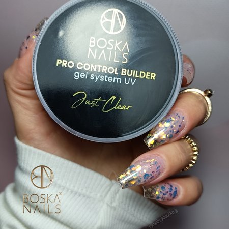 BOSKA NAILS Żel budujący do paznokci PRO CONTROL BUILDER - Just Clear - 50ml - DUŻY