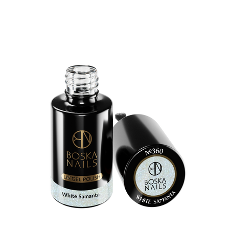 BOSKA NAILS Lakier hybrydowy White Samanta 360 - 6ml