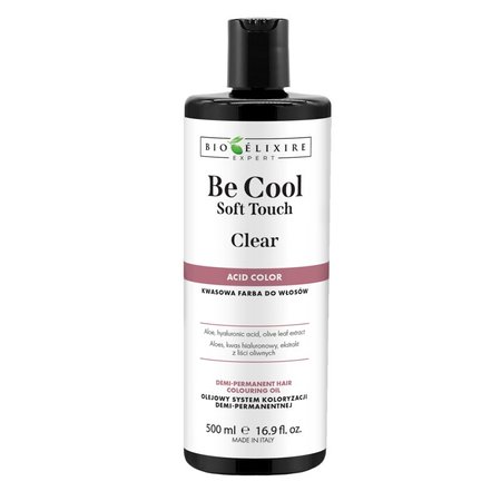 BIOELIXIRE Kwasowa farba do włosów Be Cool SOFT TOUCH - CLEAR - 500ml
