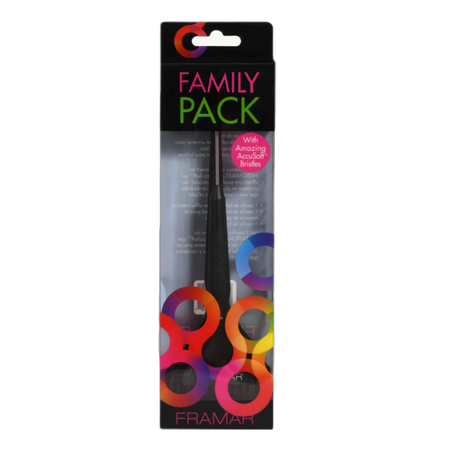 FRAMAR Zestaw pędzli do koloryzacji FAMILY PACK Czarne 3 sztuki - HB-FP-BLK