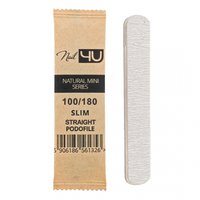 NAIL4U Pilnik do paznokci MINI Podofile PROSTY SLIM STRAIGHT 100/180 - 1 sztuka