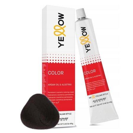 ALFAPARF YELLOW Farba do włosów 4.51 - Średni mahoniowy popielaty brąz - 100ml