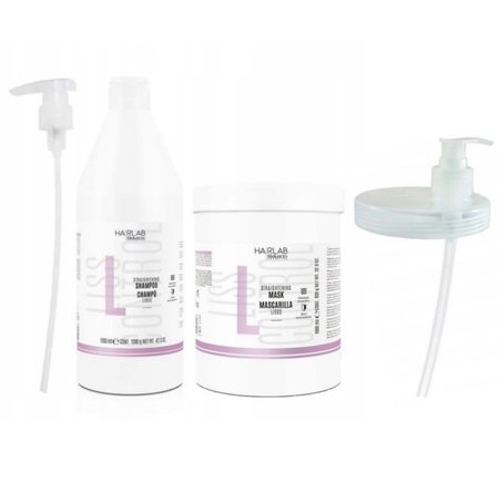 SALERM HAIRLAB Zestaw Szampon + Maska wygładzający włosy LISS CONTROL STRAIGHTENING - 1200ml +1000ml
