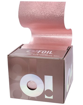 O! TOOLS Folia aluminiowa ryflowana w rolce ROSE GOLD 100m