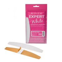 STALEKS Wymienne pilniki białe na bazie miękkiej do pilnika ŁÓDKA Półksiężyc EXPERT 40 #150 - 30 sztuk - DFE-40-150w