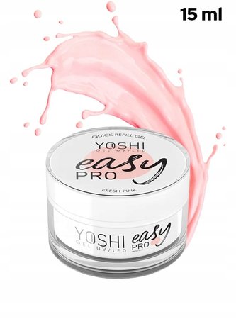 YOSHI Żel budujący Easy PRO - Fresh Pink - 15ml - MAŁY