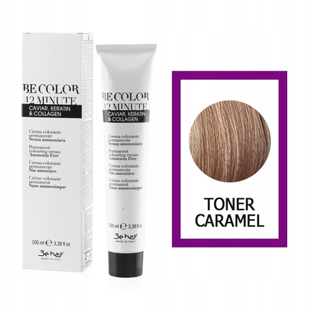 BE HAIR Toner BEZ AMONIAKU 12 minut CARMEL 100ml