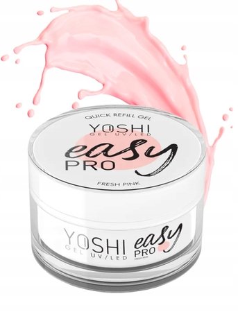 YOSHI Żel budujący Easy PRO - Fresh Pink - 50ml - DUŻY
