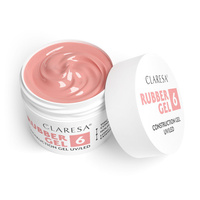 CLARESA Żel budujący do paznokci RUBBER GEL 6 - 90g