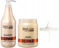 STAPIZ Zestaw do włosów zniszczonych REPAIR - 2x1000ml + pompka