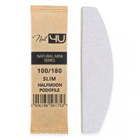 NAIL4U Pilnik do paznokci MINI Podofile ŁÓDKA SLIM HALFMOON 100/180 - 1 sztuka