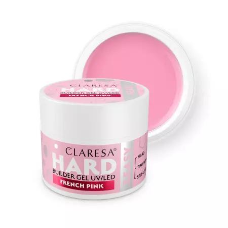 CLARESA Żel budujący do paznokci HARD&EASY - FRENCH PINK - 45g - ŚREDNI