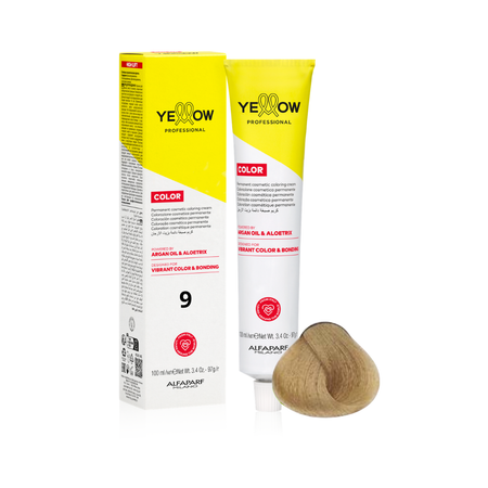 ALFAPARF YELLOW Farba do włosów 9 - Bardzo jasny naturalny blond - 100ml - NOWA