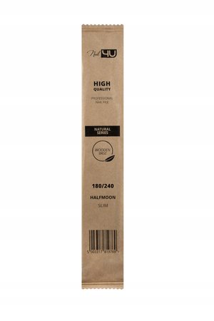 Nail4U Pilnik SLIM NATURAL II ŁÓDKA 180/240 - 1 sztuka