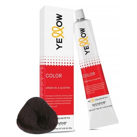 ALFAPARF YELLOW Farba do włosów 5.53 - Jasny mahoniowy złoty brąz - 100ml