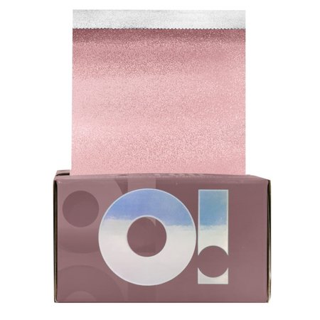 O! TOOLS Folia ryflowana w arkuszach ROSE GOLD - 500 sztuk