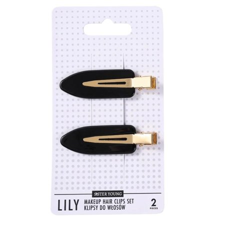 SISTER YOUNG Spinki do włosów LILY - BLACK - 2 sztuki