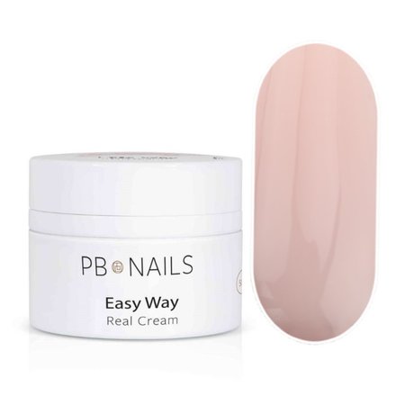 PB NAILS Żel budujący Easy Way - Real Cream - 50g - DUŻY